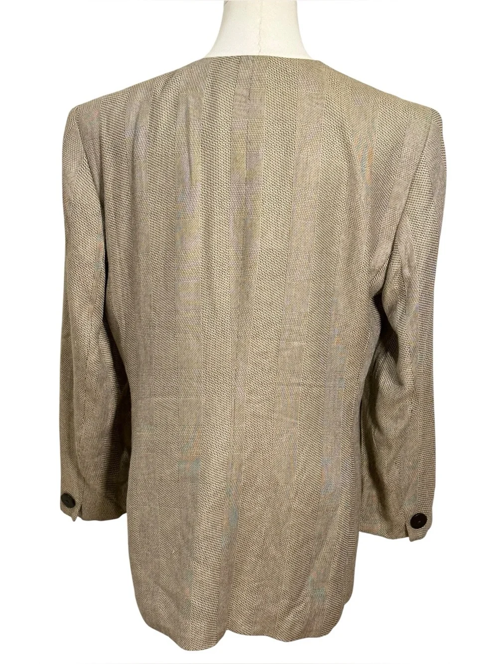 Christian Dior Vintage 80s 90s Asymmetric Wrap Power Blazer Size 12